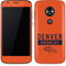 NFL Denver Broncos Orange Performance Series Moto E5 Play Skin